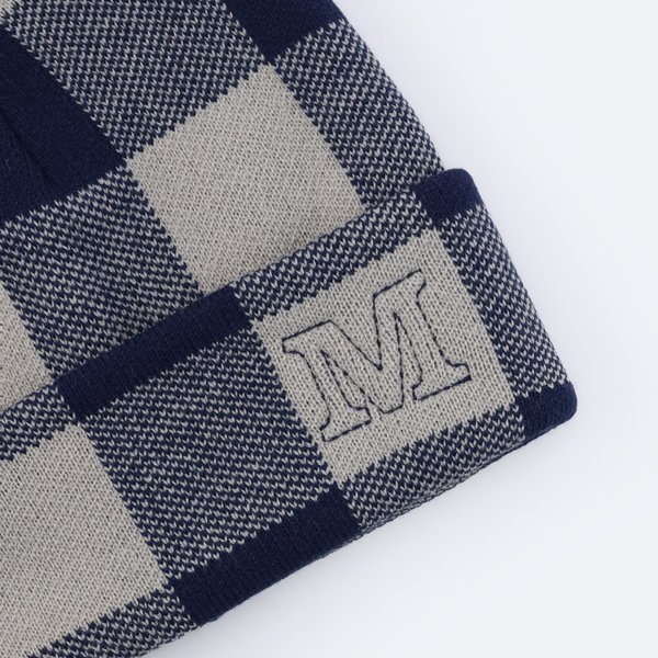 Шапка Magamaev M beanie (dark blue/white) артикул: - купить в магазине Дайс