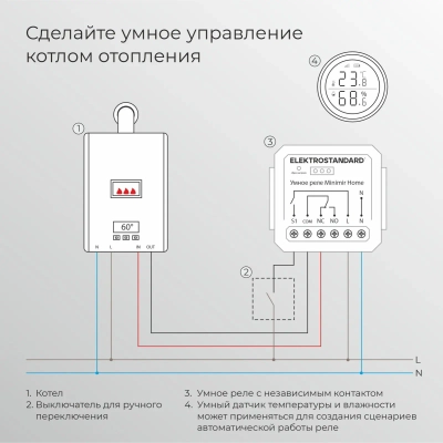Реле Умный дом с независимым контактом 76010/00