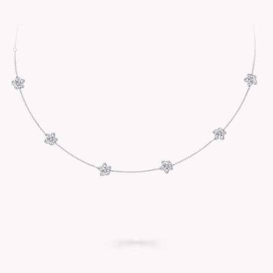 Колье Graff Wild Flower Petite Pavé Diamond Necklace