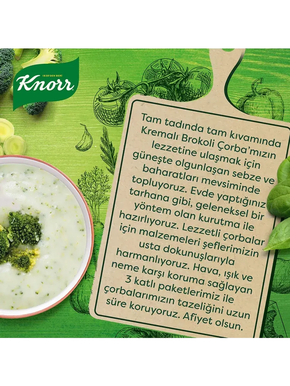Турецкий суп-пюре из брокколи , Kremali brokoli corbasi