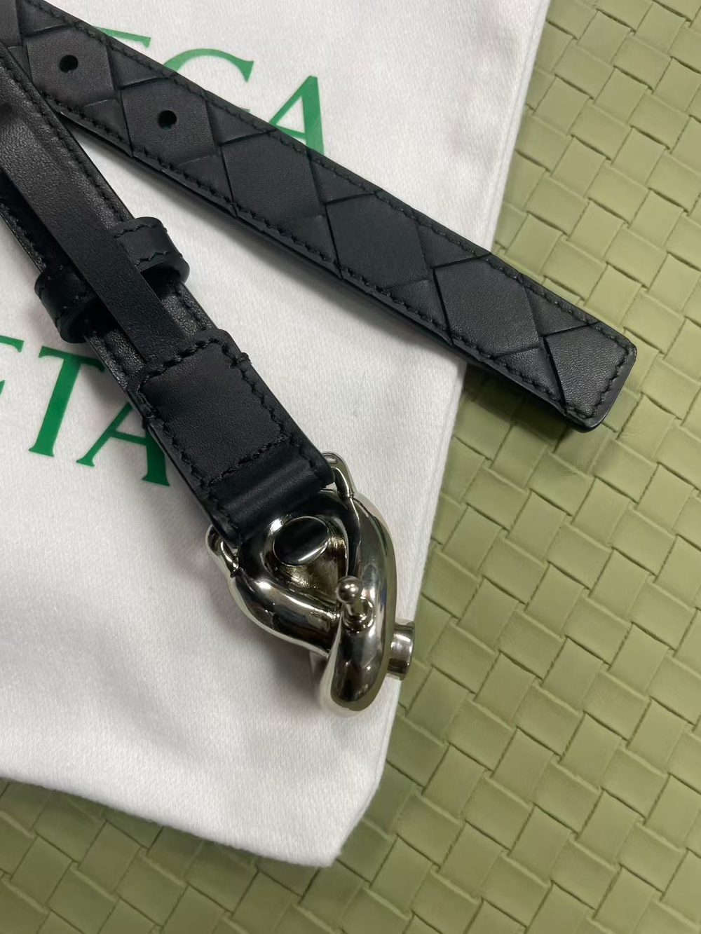 Ремень с плетением Intercciato