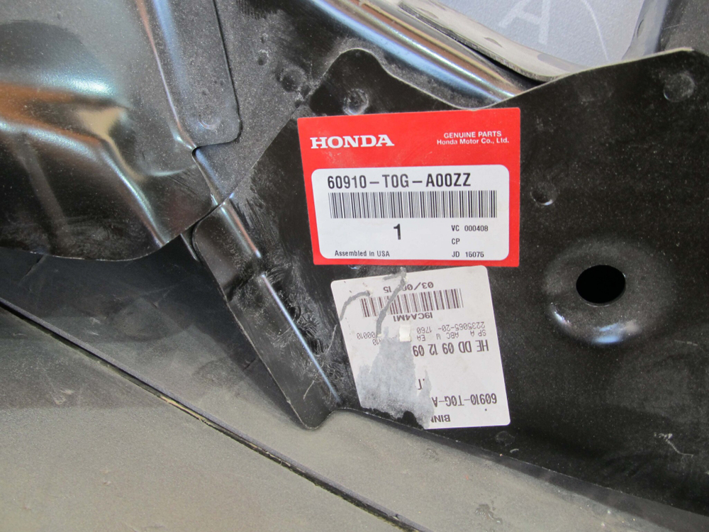 Лонжерон передний левый Honda CR-V 4 (RE, RM) 12-18 Новое Оригинал 60910T0GA00ZZ