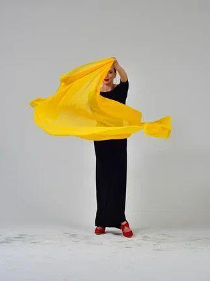 Шаль для восточных танцев Dance Every Wear SM7907 006, желтый