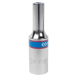 KING TONY (327508M) Головка торцевая глубокая TORX Е-стандарт 3/8", E8