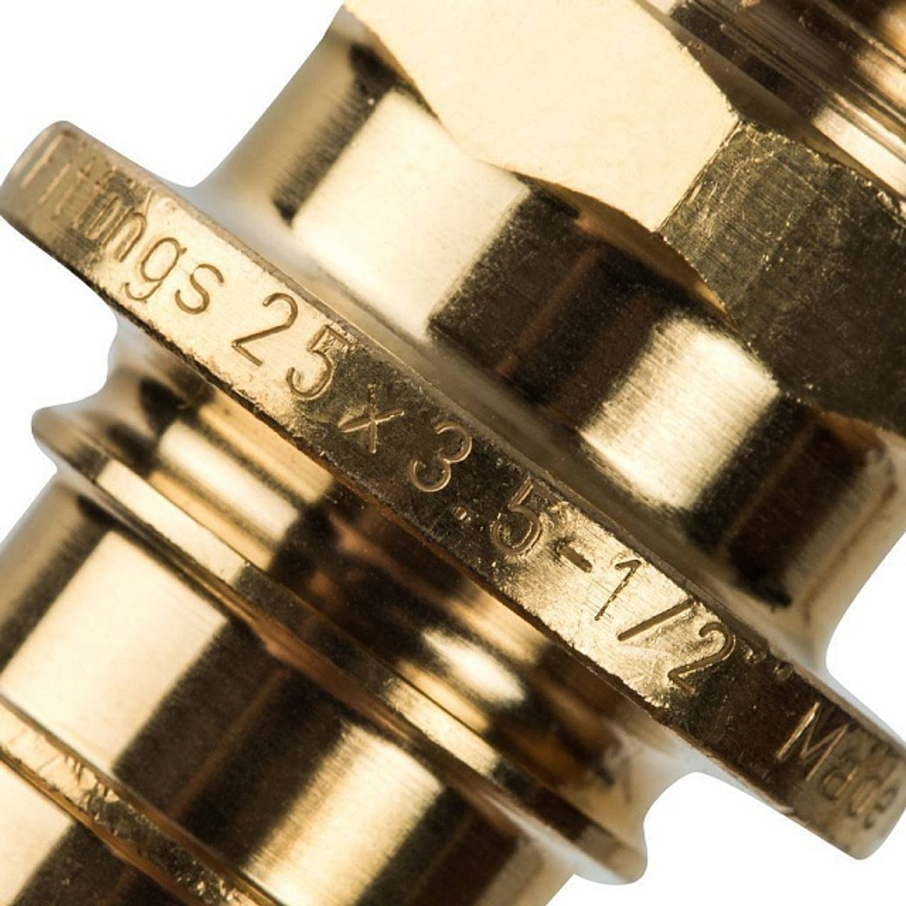 STOUT Переходник с наружной резьбой 25x1/2" аксиальный для труб из сшитого полиэтилена