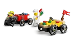 Конструктор LEGO City 60458 Машина-пицца против гоночной пожарной машины