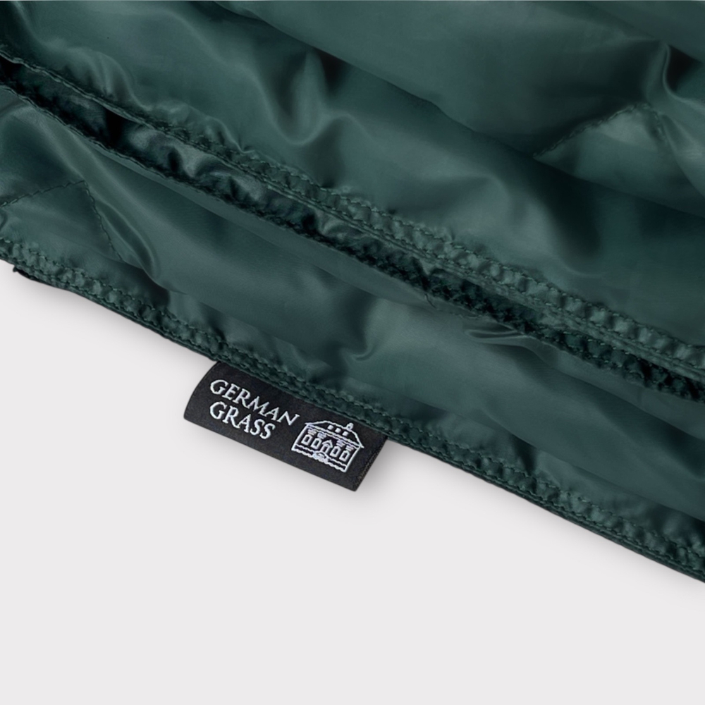 Дорожный плед-пончо пуховый 130х170 German Grass Travel Cape Plaid зеленый