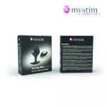 Черная пробка Mystim Rocking Vibe S с возможностью подключения к электростимулятору - 9,7 см. (Цвет: черный)