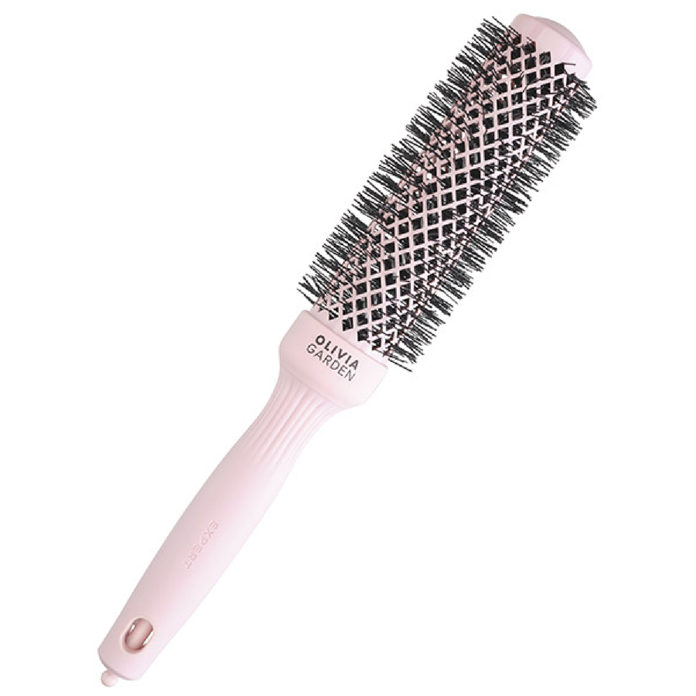 Olivia Garden Термобрашинг Expert Blowout Speed Wavy Bristles Pastel Pink 35 мм ID2222