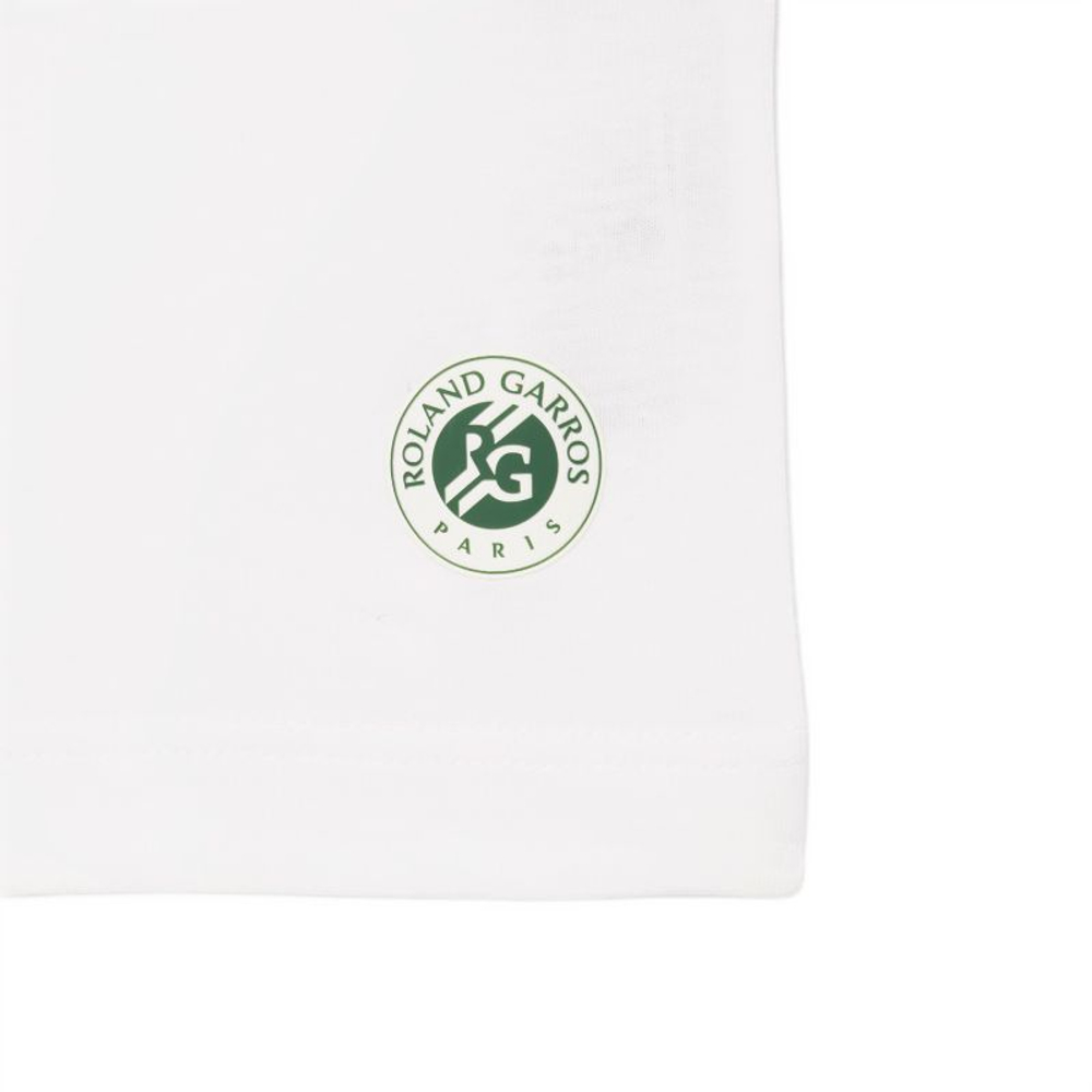 Мужская теннисная футболка Lacoste Roland-Garros Edition - white