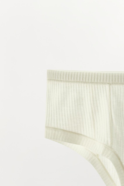 ZARA ШЕРСТЯНЫЕ ТРУСЫ-КЮЛОТЫ, ЭКРЮ