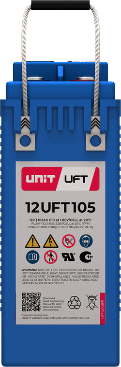 Аккумулятор UNIT 12UFT105 ( 105Ач / 12В ) AGM