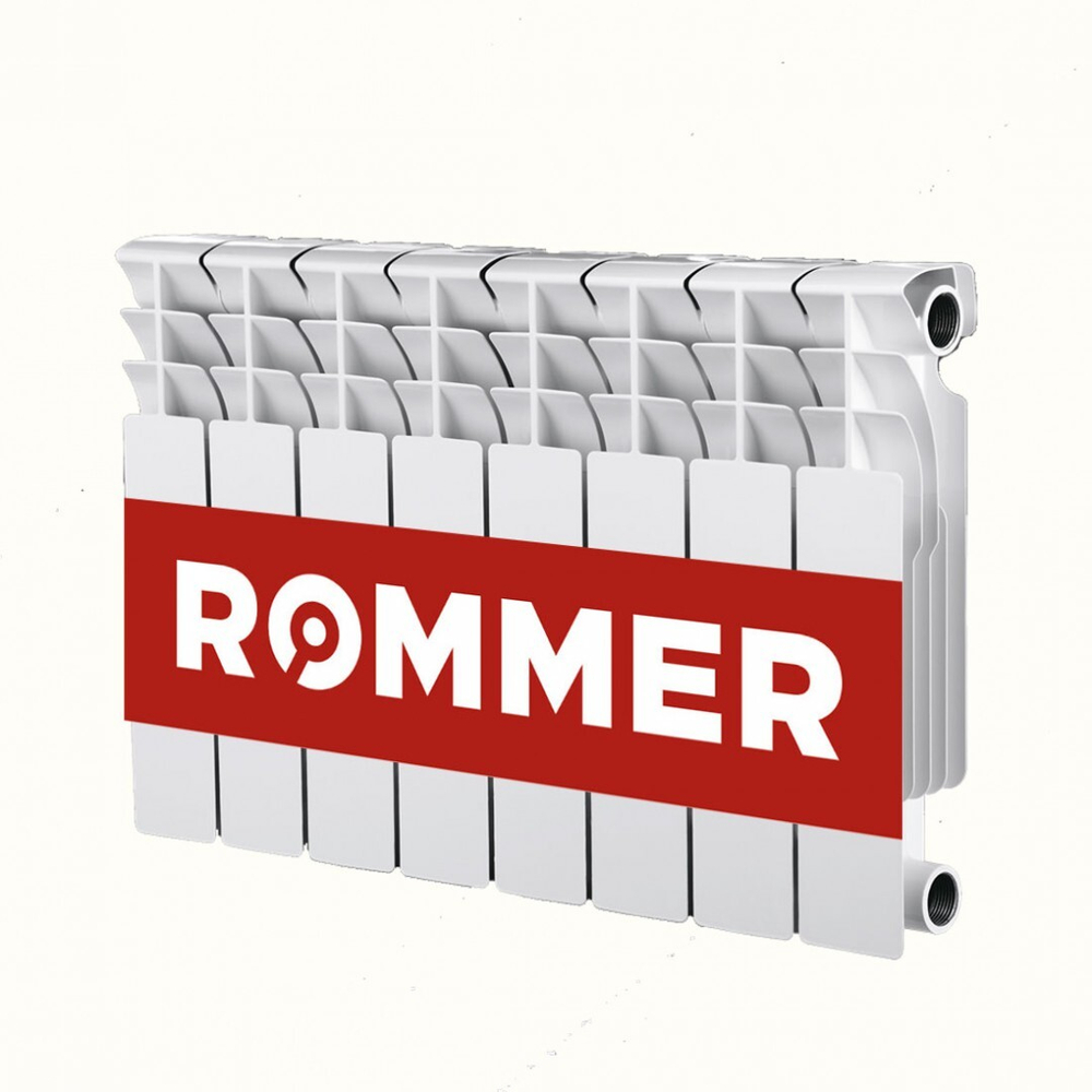 ROMMER Profi 350 (AL350-80-80-080) 10 секций радиатор алюминиевый (RAL9016)