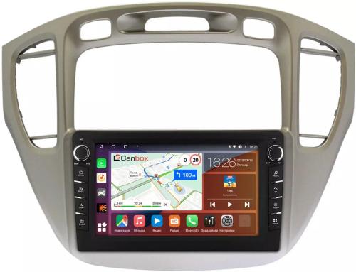 Магнитола для Toyota Highlander, Kluger 2000-2007 - Canbox 9-409 Android 10, Быстрая, CarPlay, 4G SIM-слот