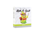Стимулирующий презерватив с шариками Roll & Ball с ароматом яблока (1 шт) (Цвет: прозрачный зеленый)