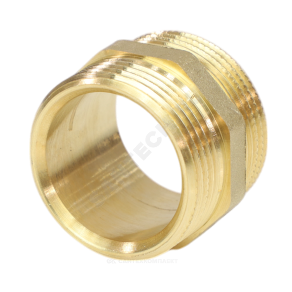 Ниппель латунь Ду 25 (1") НР LD LD.65.501.25