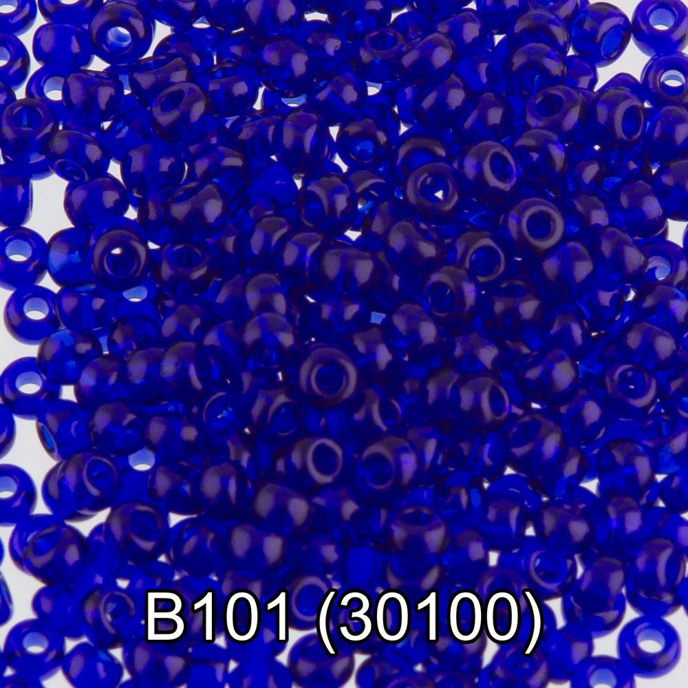 Бисер Gamma 10/0 (2.3 мм), 50 г (10х5 г), B101 т.васильковый, 30100, круглый 2