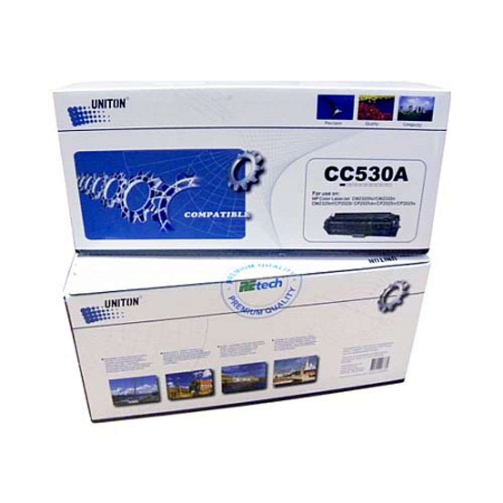 Картридж UNITON, аналог HP CC530A/CANON 718Bk для Color LJ CP 2025/CM 2320, LBP-7200 черный (3.5K)