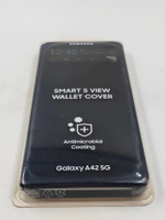 Силиконовый чехол S View Wallet Cover Black для Samsung  Galaxy A42 5G