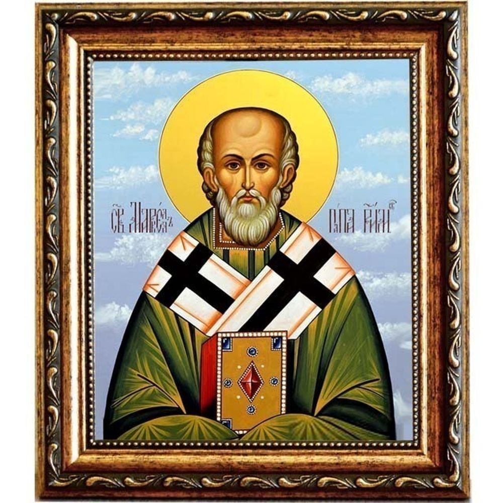 Маркелл Римский, папа Римский священномученик. Икона на холсте.
