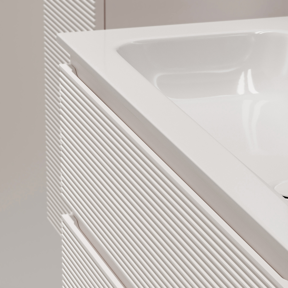 Тумба подвесная под раковину Sancos Folk, Bianco 1195х445х500, арт. FL120W
