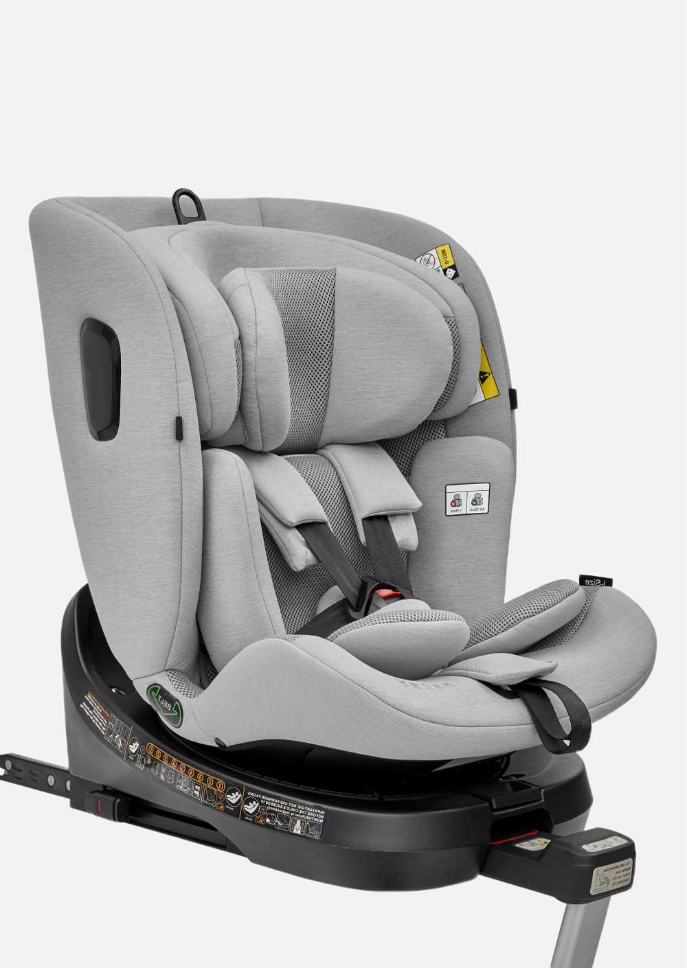 Peppy Автокресло UNOfix grey серый 0-36