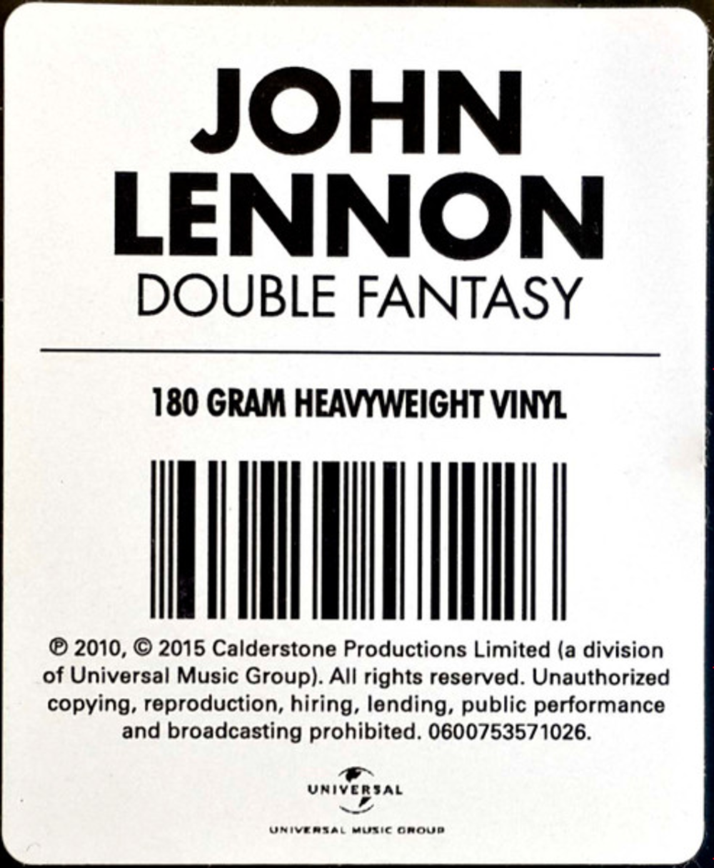 John Lennon & Yoko Ono / Double Fantasy (LP)