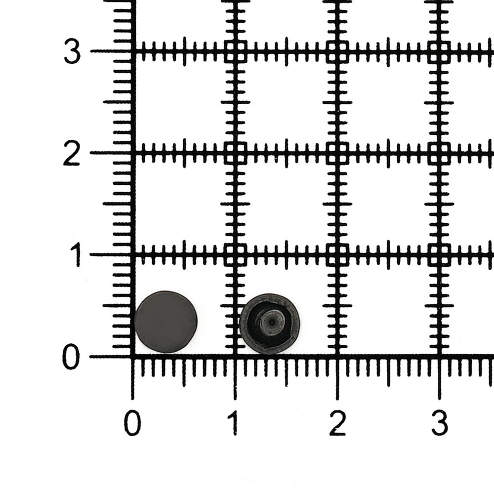Хольнитены (заклёпки) 2-сторонние ⌀6.0 мм, h=6.0 мм, сталь, №0, оксид, уп≈2000 шт, New Star