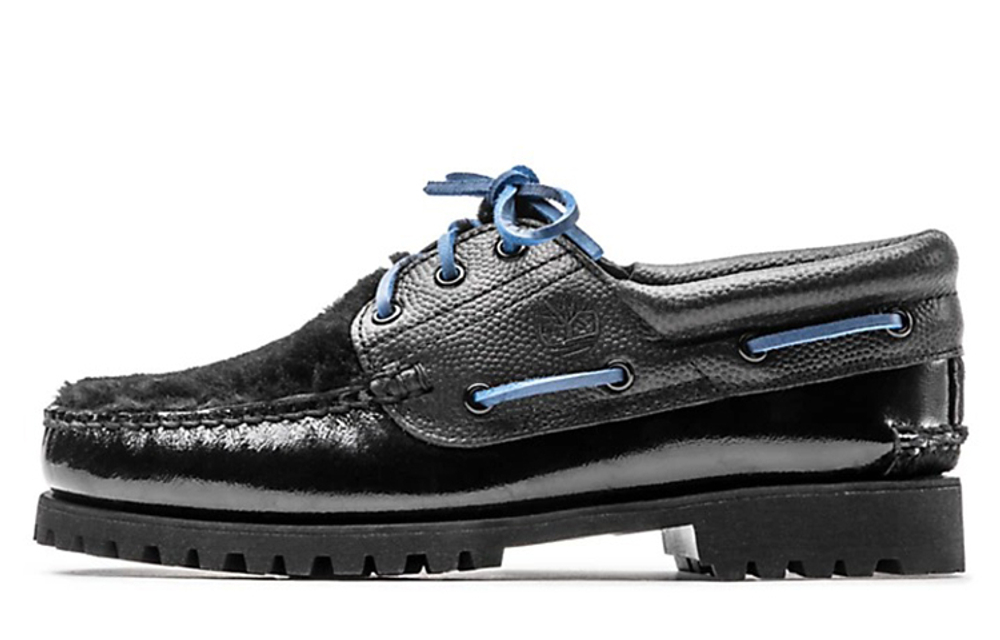 Timberland Casual Leather Shoes Men"s Low top Black Blue