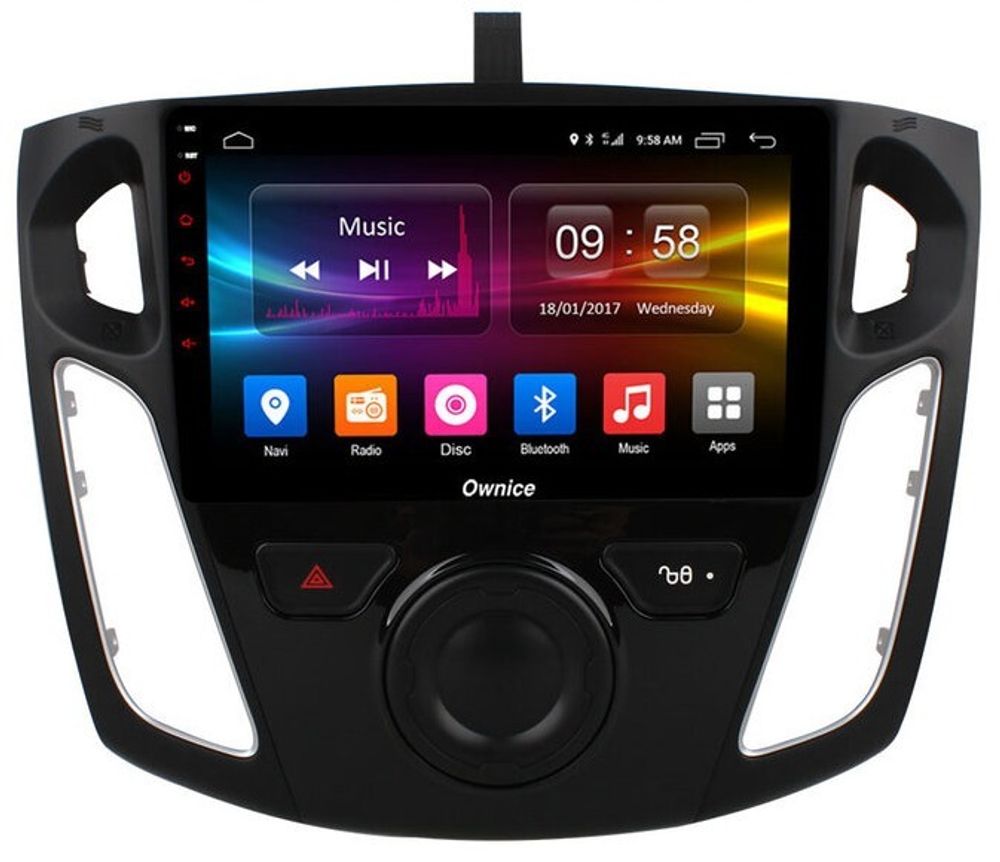 Магнитола для Ford Focus 3 2011-2019 (поддержка автопарковки, SYNC) - Kuberg OL-9202-P на Android 11, Быстрая, CarPlay, SIM-слот