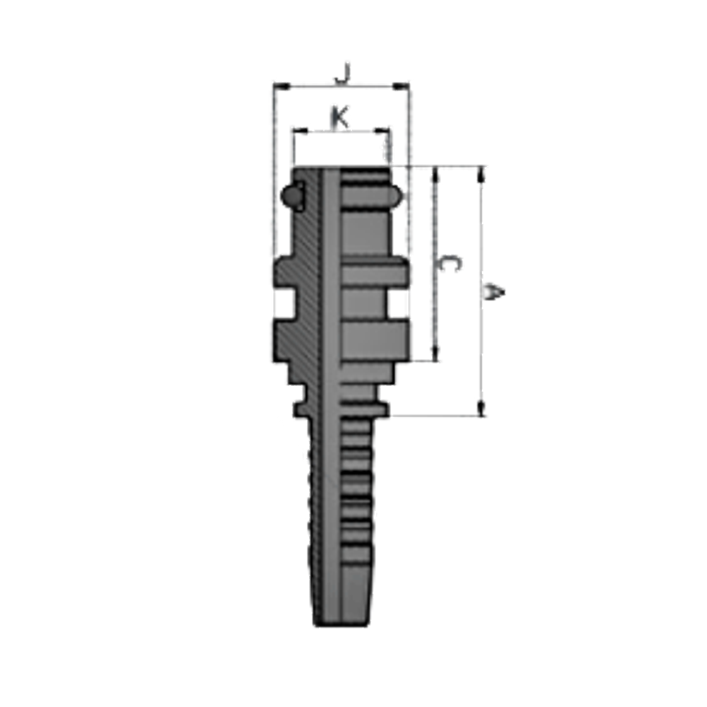 Фитинг DN 38 Staplelock SAE J1467 STECK