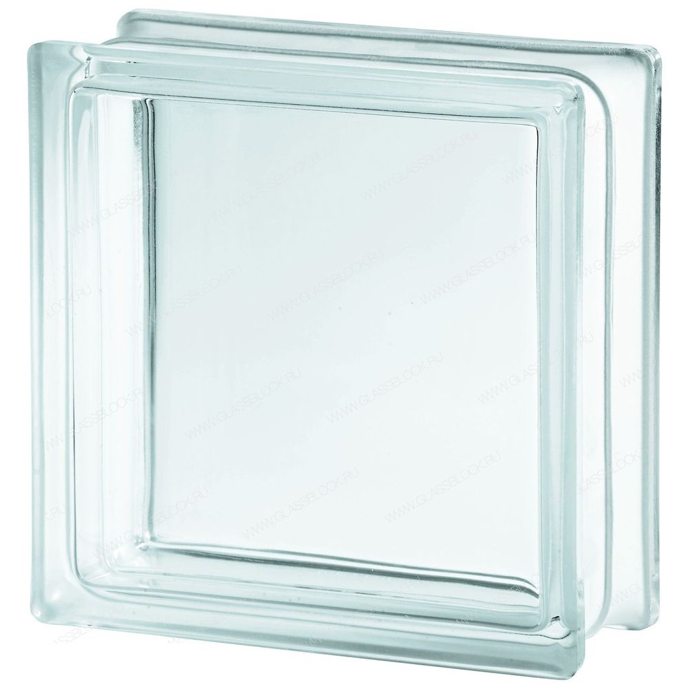Стеклоблок Vitrablok Гладкий 19x19x8 - Бесцветный