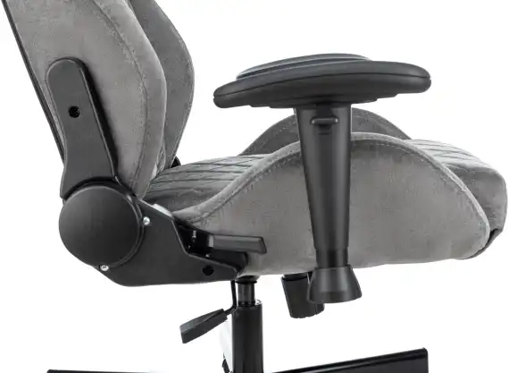 Кресло игровое Knight Outrider LTD серый Light-19 с подголов. крестов. металл