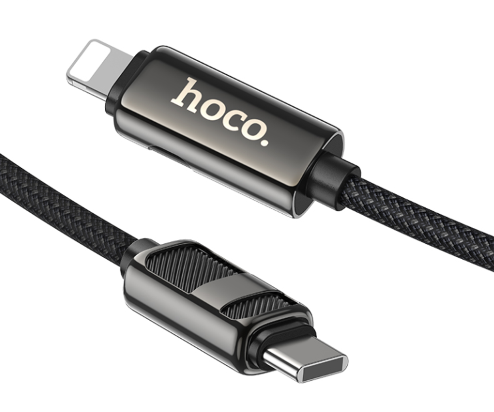 Usb Кабель-зарядка Type-C на Lightning Hoco U137 3A 1.2м черный