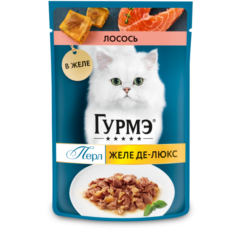 GOURMET Перл Желе Делюкс Лосось 26х75г