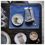 Набор мисок IKEA ENTUSIASM (ЕНТУСИАСМ), Синий, Белый, 12 см, 4 шт