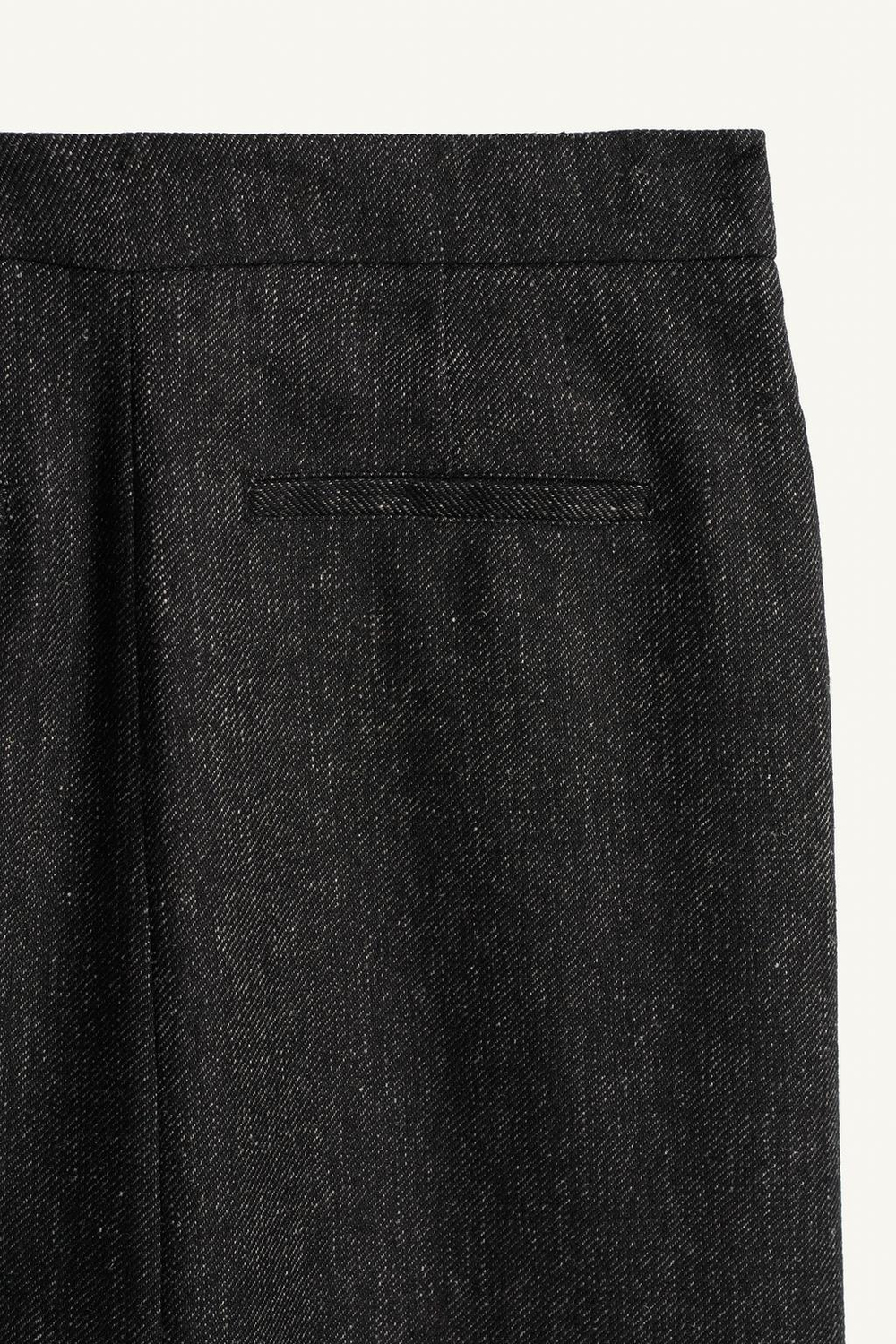 ZARA ЮБКА-ПАРЕО ИЗ СМЕСОВОЙ ТКАНИ С ПАЙЕТКАМИ — LIMITED EDITION, ЧЕРНЫЙ