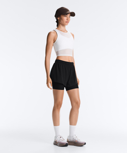 Oysho Майка Compressive с прозрачными деталями, белый