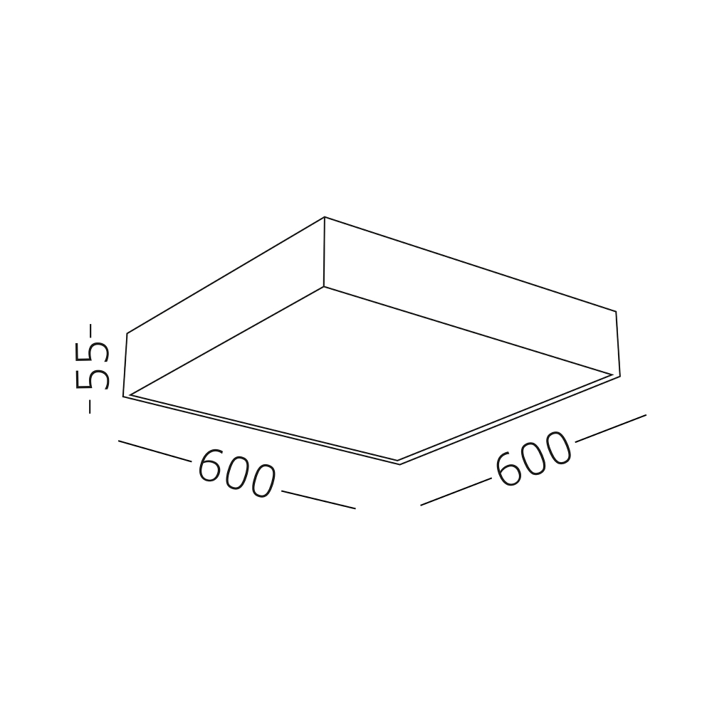 Светильник накладной LED 96W 4000K