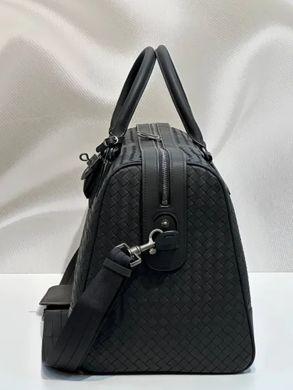 Дорожная сумка Bottega Veneta Intrecciato черный
