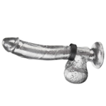 Кольцо на пенис из искусственной кожи на липучке VELCRO COCK RING - 5 см. (Цвет: черный)