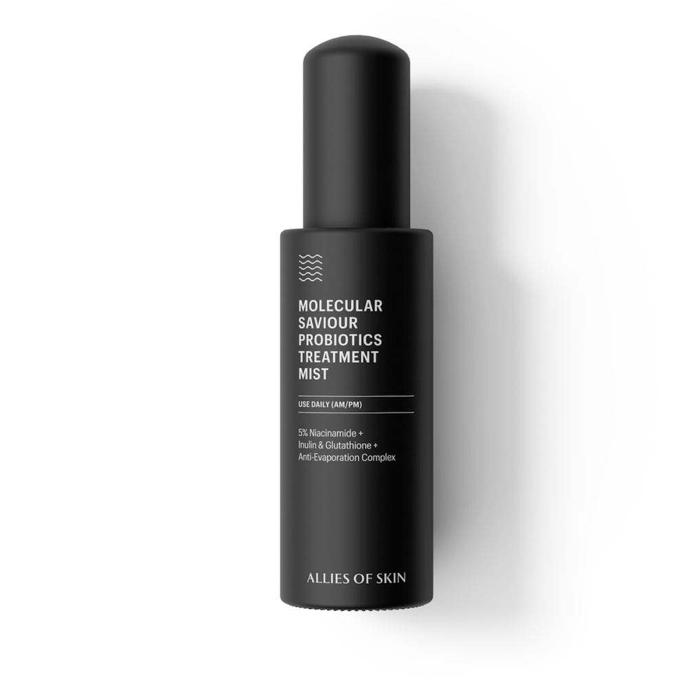 ALLIES OF SKIN УВЛАЖНЯЮЩИЙ  МИСТ С ПРОБИОТИКАМИ, НИАЦИНАМИДОМ И СЕРЕБРОМ, 50 мл  Molecular Saviour Probiotics Treatment Mist