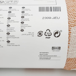 Плед IKEA SLАNSPINNMAL коричнево-красный жаккардовый 130х170 см (из Финляндии)