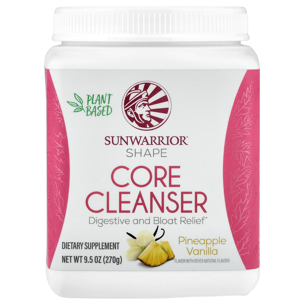 Sunwarrior, Shape, очищающее средство для сердцевины, ананас и ваниль, 270 г (9,5 унции)