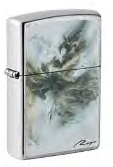 Цена наЗажигалка ZIPPO Luis Royo с покрытием Street Chrome, Стихия, латунь/сталь, серебристая