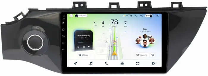 Магнитола для KIA Rio 4, Rio X-Line 2017-2020 (рамка с кнопкой) - Teyes CC4L-DTS монитор 9" IPS, Android 14, Быстрая, Snapdragon 662, CarPlay, 4G SIM-слот
