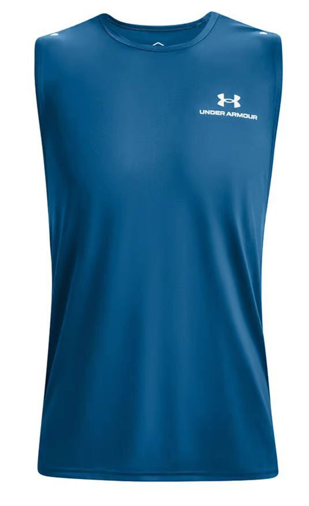 Футболка мужская теннисная Under ArmourUA Rush Energy Sleeveless - cruise blue/white