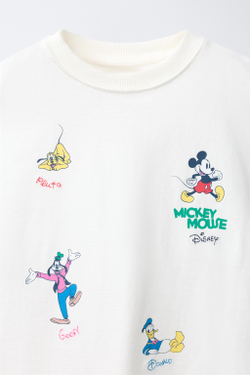 ZARA КОМПЛЕКТ ИЗ ФУТБОЛКИ И БЕРМУД «МИККИ МАУС» © DISNEY, ЗЕЛЕНОВАТО-СИНИЙ