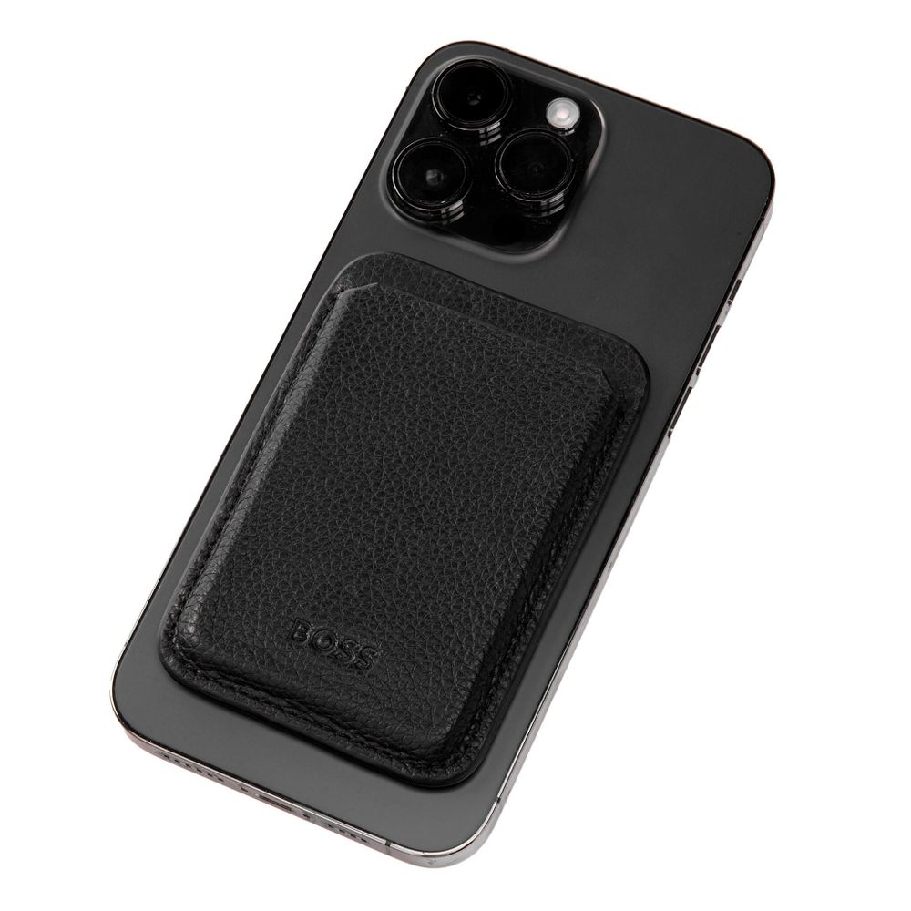 Картхолдер с магнитом HUGO BOSS - Mobile Classic Grained