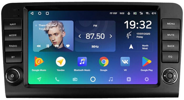 Магнитола для Mercedes-Benz R (W251) 2005-2015 (рамка с крутилками) - Teyes CC2 PLUS монитор 9" QLED, Android 10, Быстрая, SIM-слот